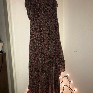 Floral high low dress